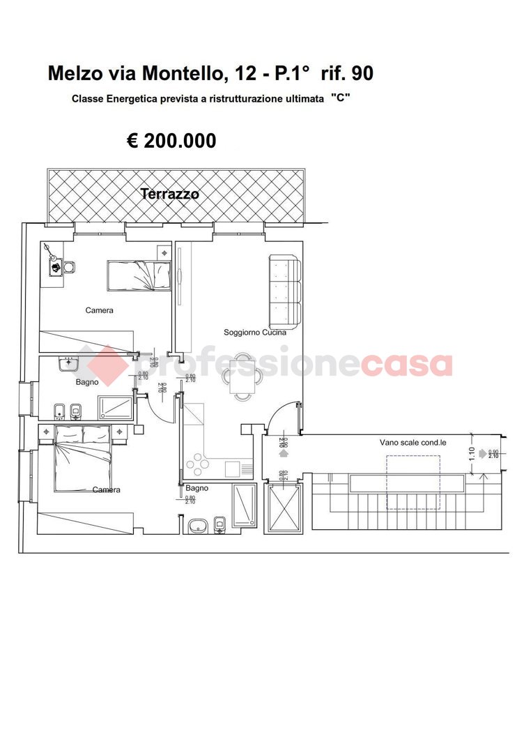 appartamento in vendita a Melzo