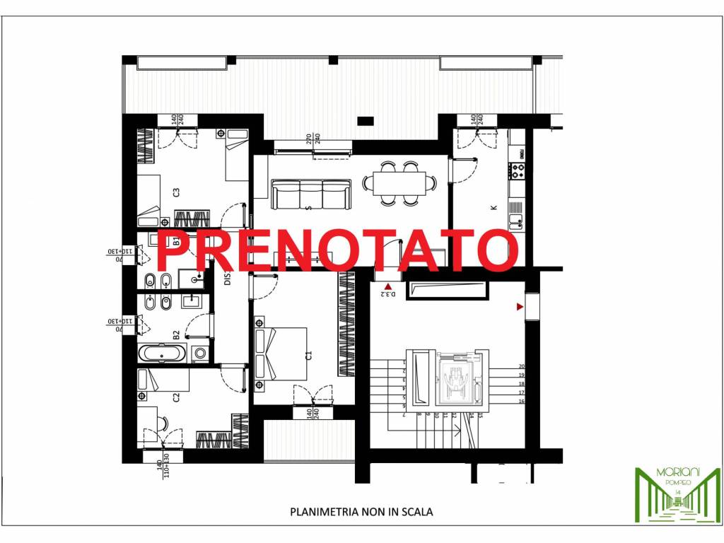 appartamento in vendita a Milano in zona Adriano