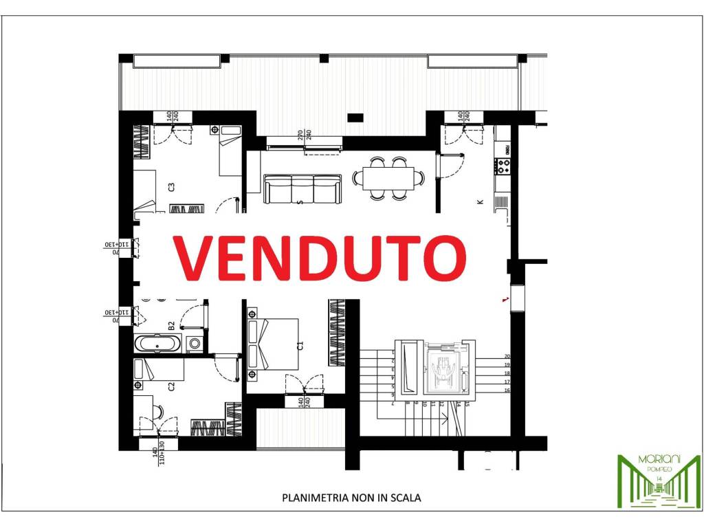 appartamento in vendita a Milano in zona Adriano