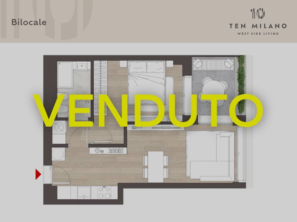 appartamento in vendita a Milano in zona Baggio