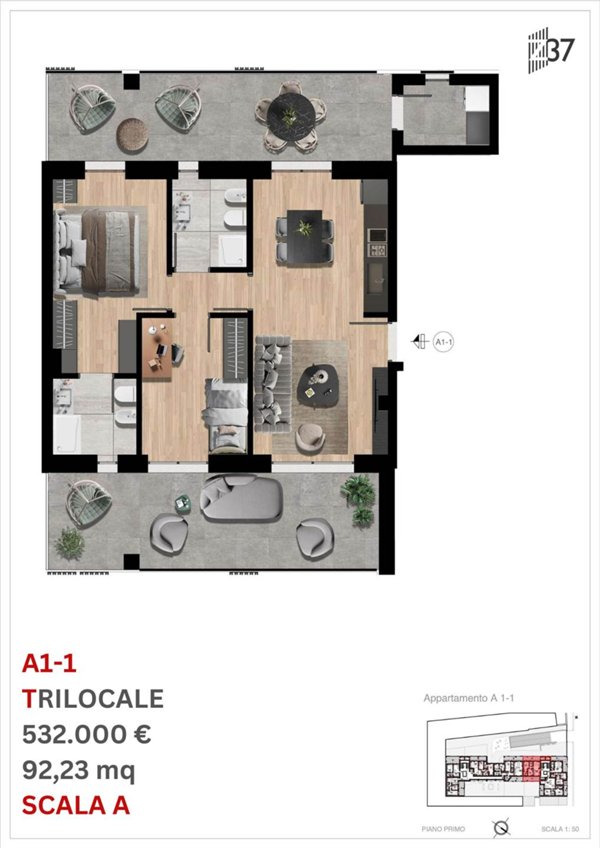 appartamento in vendita a Milano in zona Famagosta