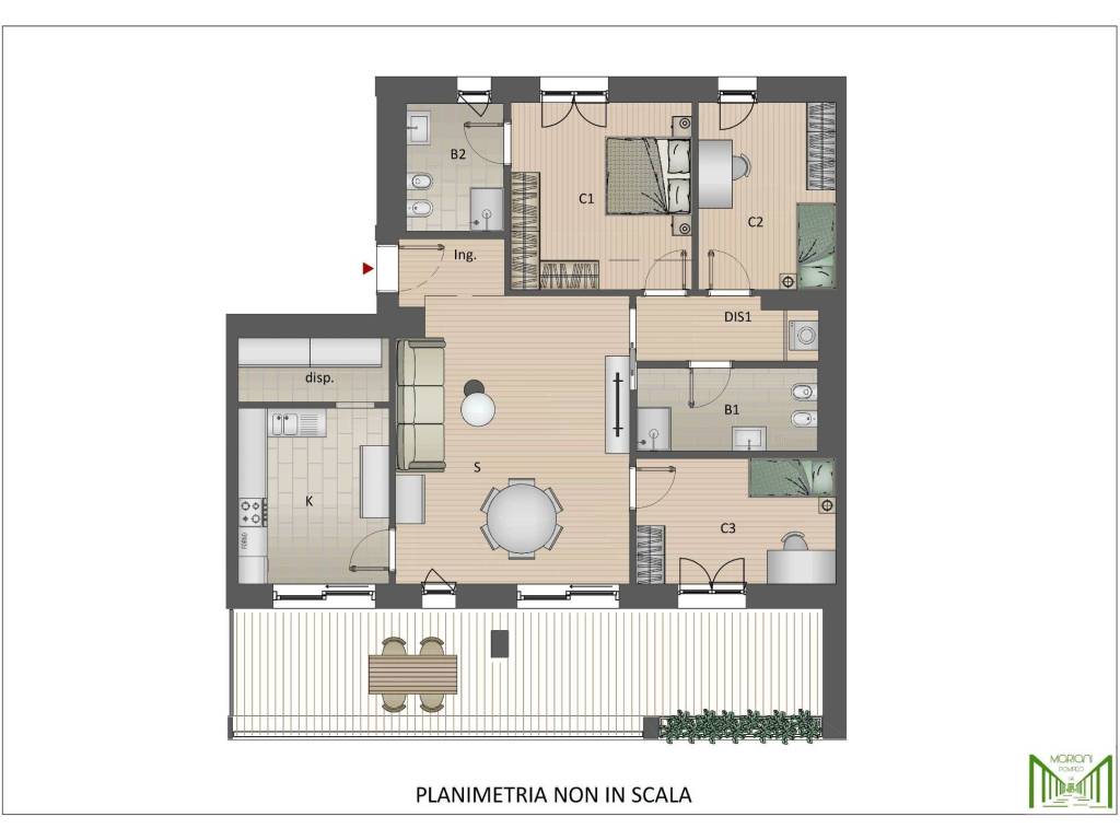appartamento in vendita a Milano in zona Adriano