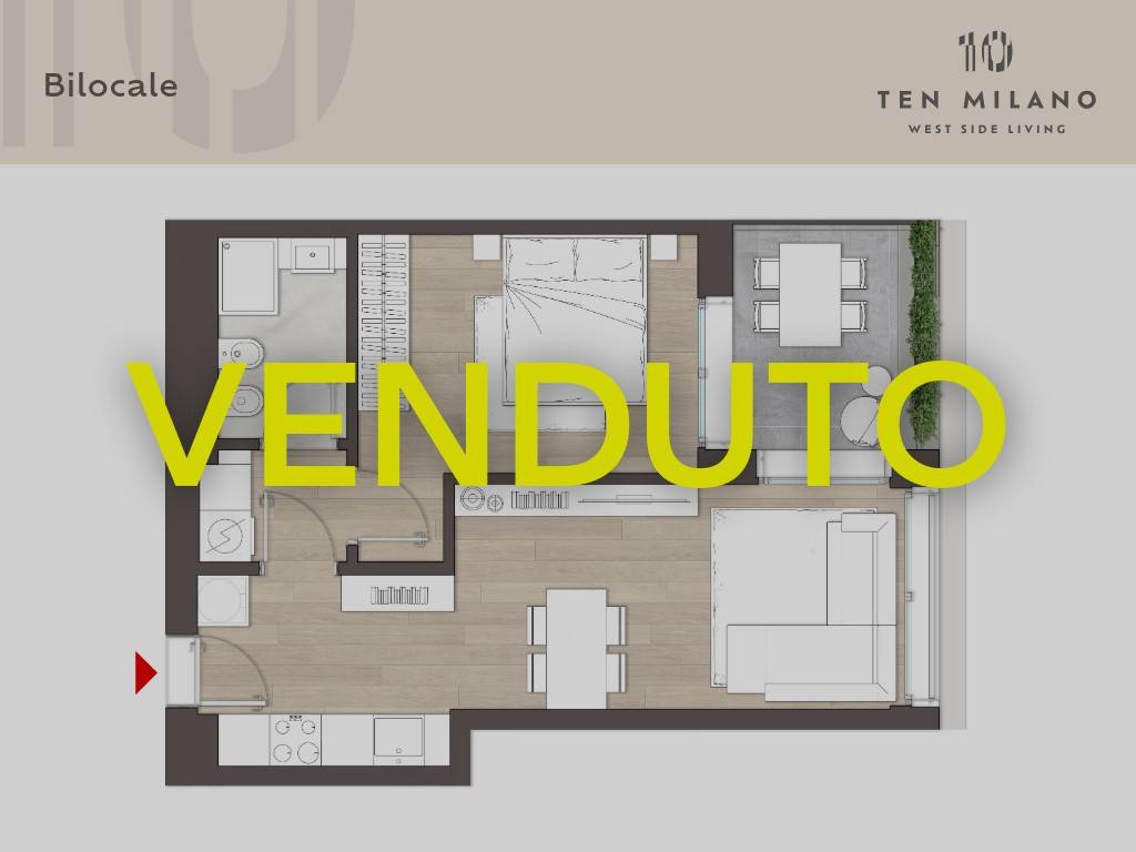 appartamento in vendita a Milano in zona Baggio