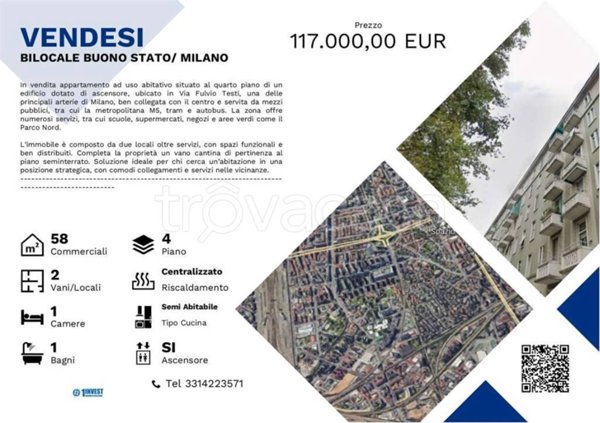 appartamento in vendita a Milano in zona Prato Centenaro