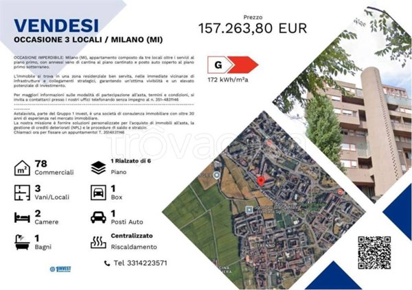 appartamento in vendita a Milano in zona Gallaratese