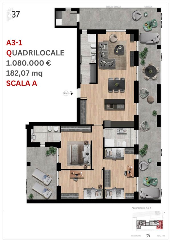 appartamento in vendita a Milano in zona Solari