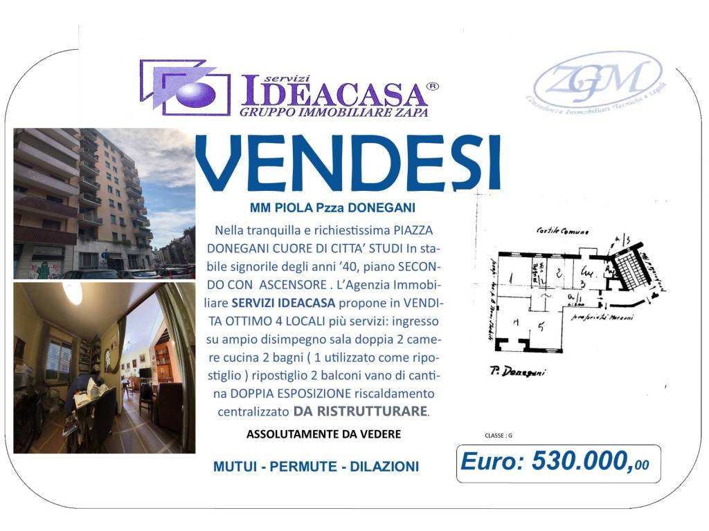 appartamento in vendita a Milano in zona Città Studi