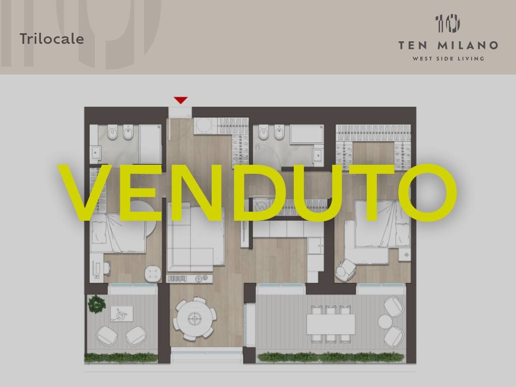 appartamento in vendita a Milano in zona Baggio