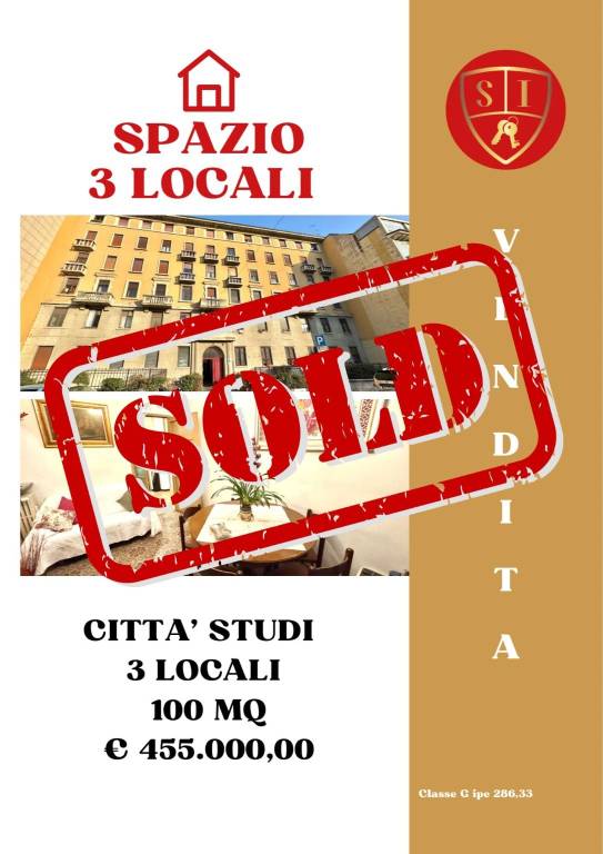appartamento in vendita a Milano in zona Città Studi