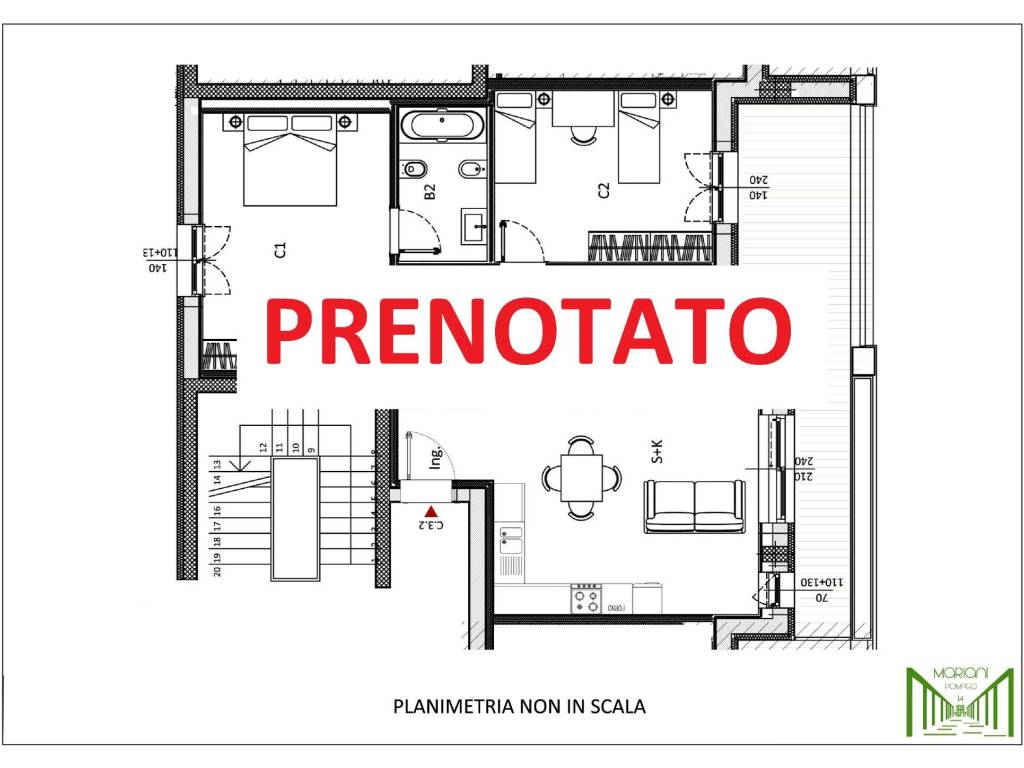 appartamento in vendita a Milano in zona Adriano