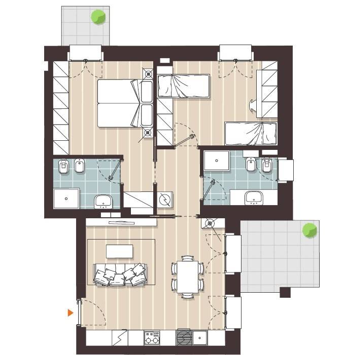 appartamento in vendita a Milano in zona Vigentino