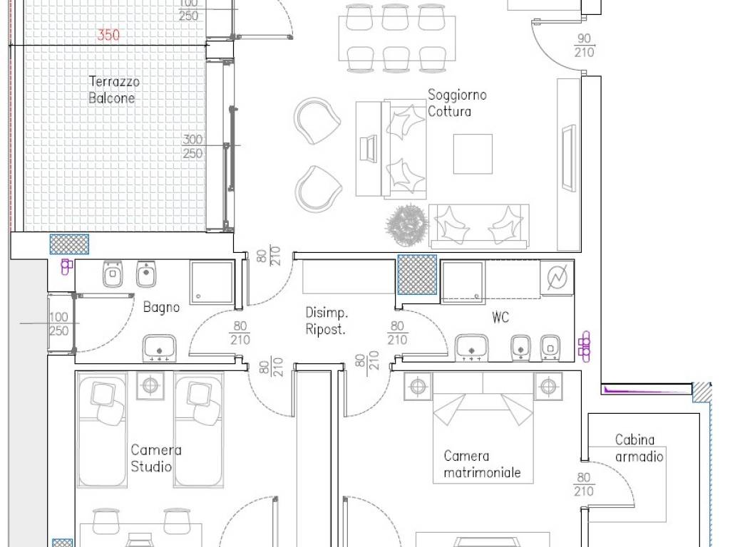 appartamento in vendita a Milano in zona Città Studi