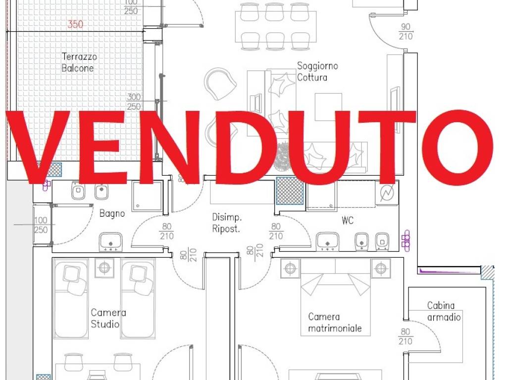 appartamento in vendita a Milano in zona Città Studi