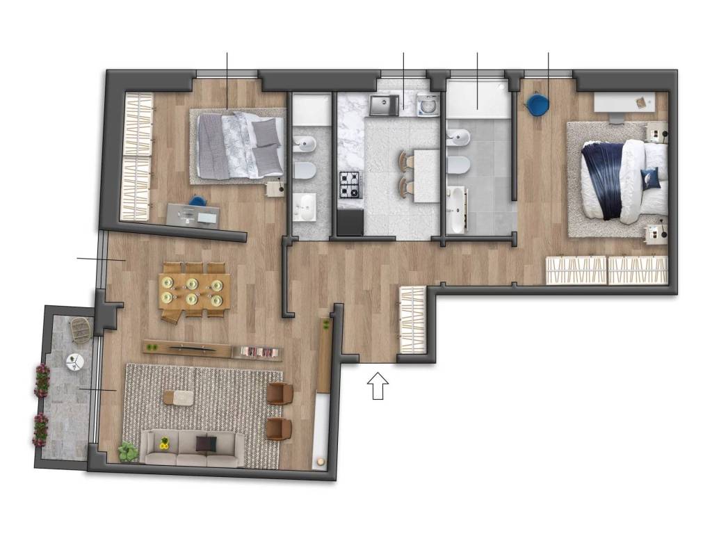 appartamento in vendita a Milano in zona Centro Direzionale