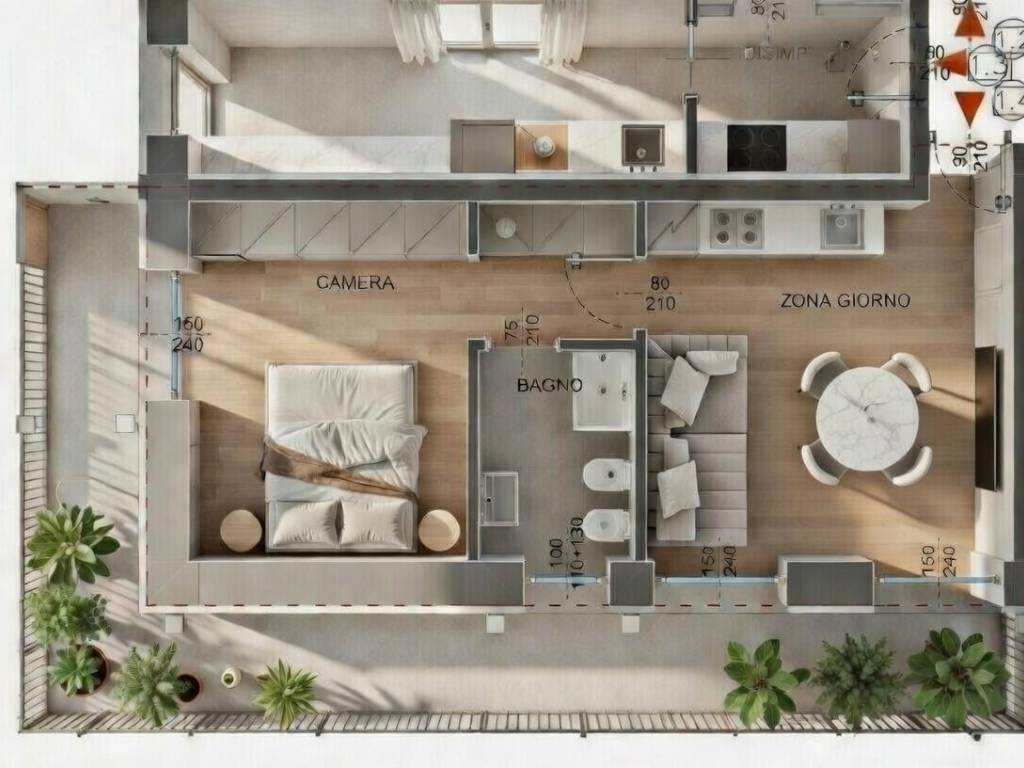 appartamento in vendita a Milano in zona Cascina Merlata