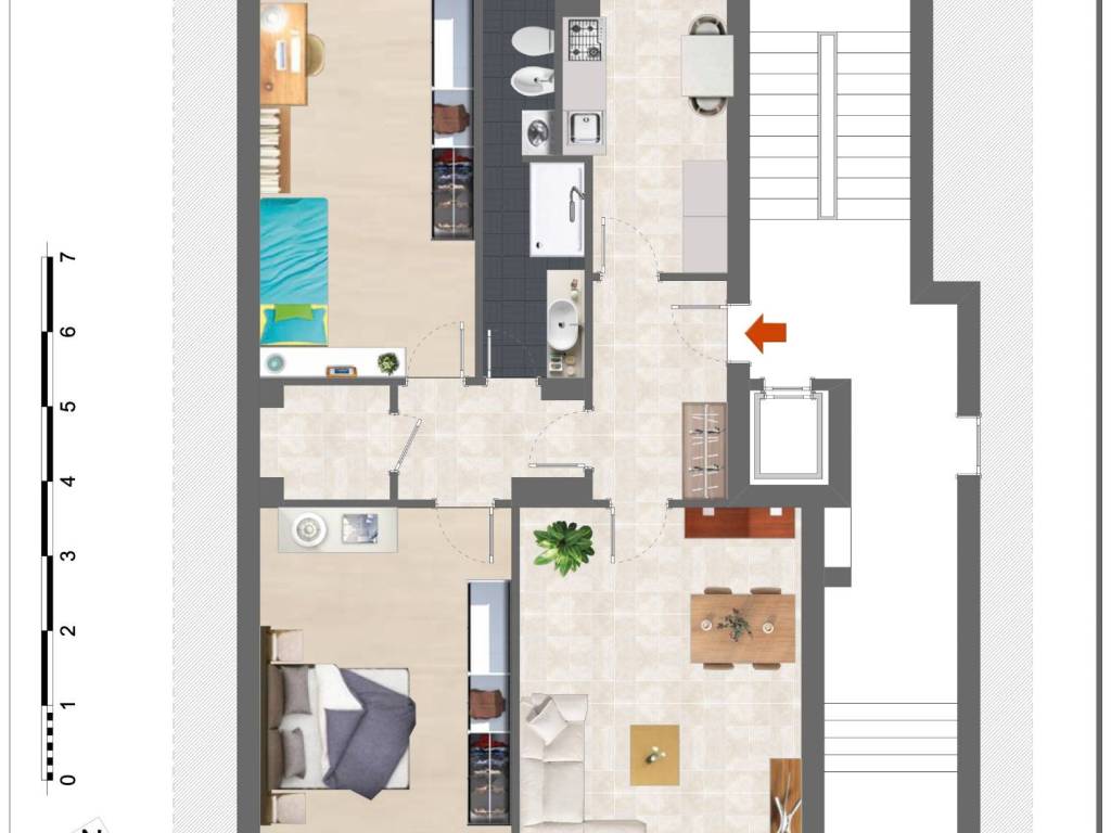 appartamento in vendita a Milano in zona Famagosta