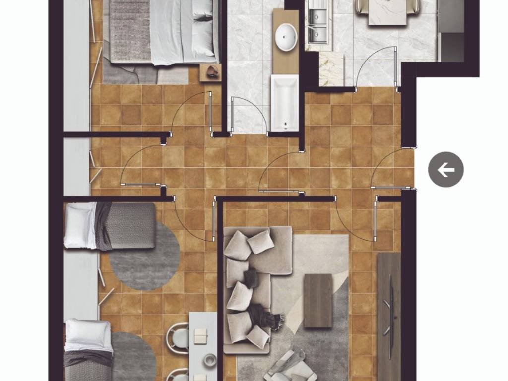 appartamento in vendita a Milano in zona Trenno