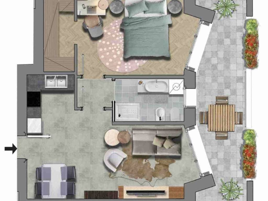 appartamento in vendita a Milano in zona Barona