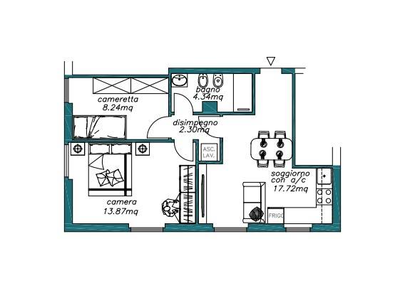 appartamento in vendita a Milano in zona Città Studi