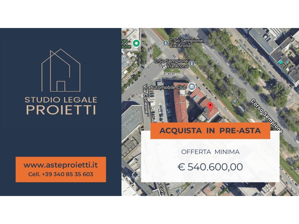 appartamento in vendita a Milano in zona Sempione