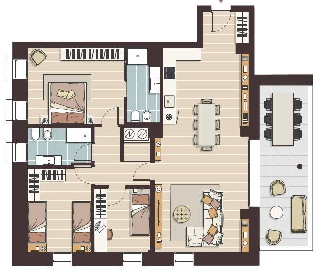 appartamento in vendita a Milano in zona Bovisa