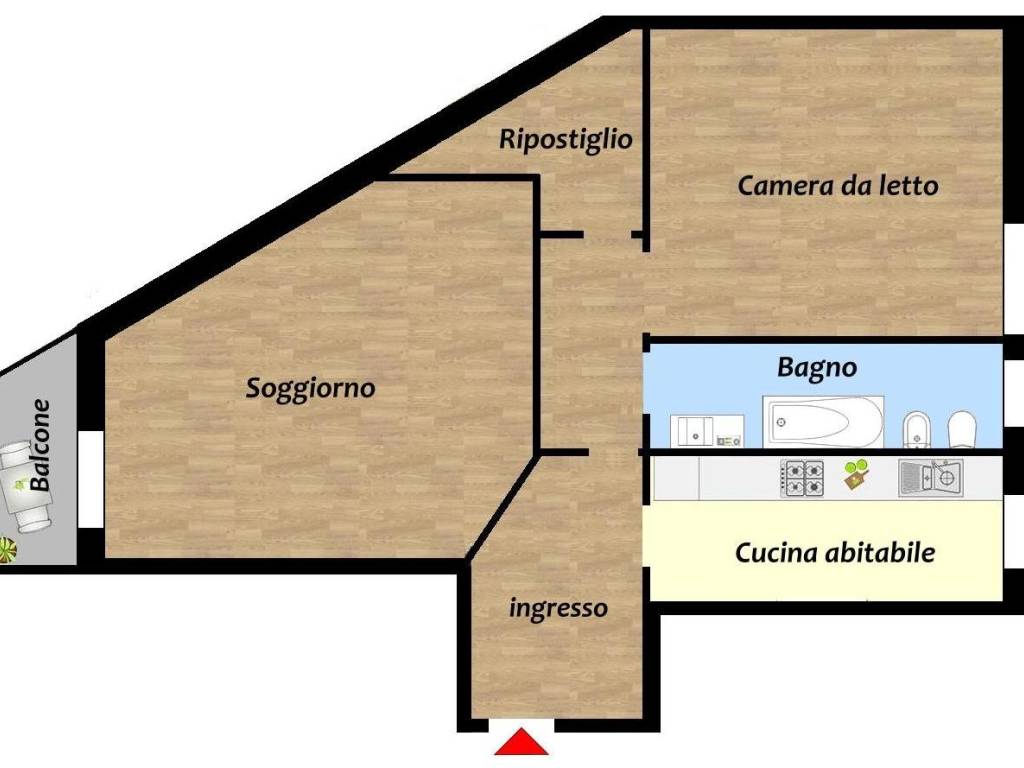 appartamento in vendita a Milano in zona Corvetto