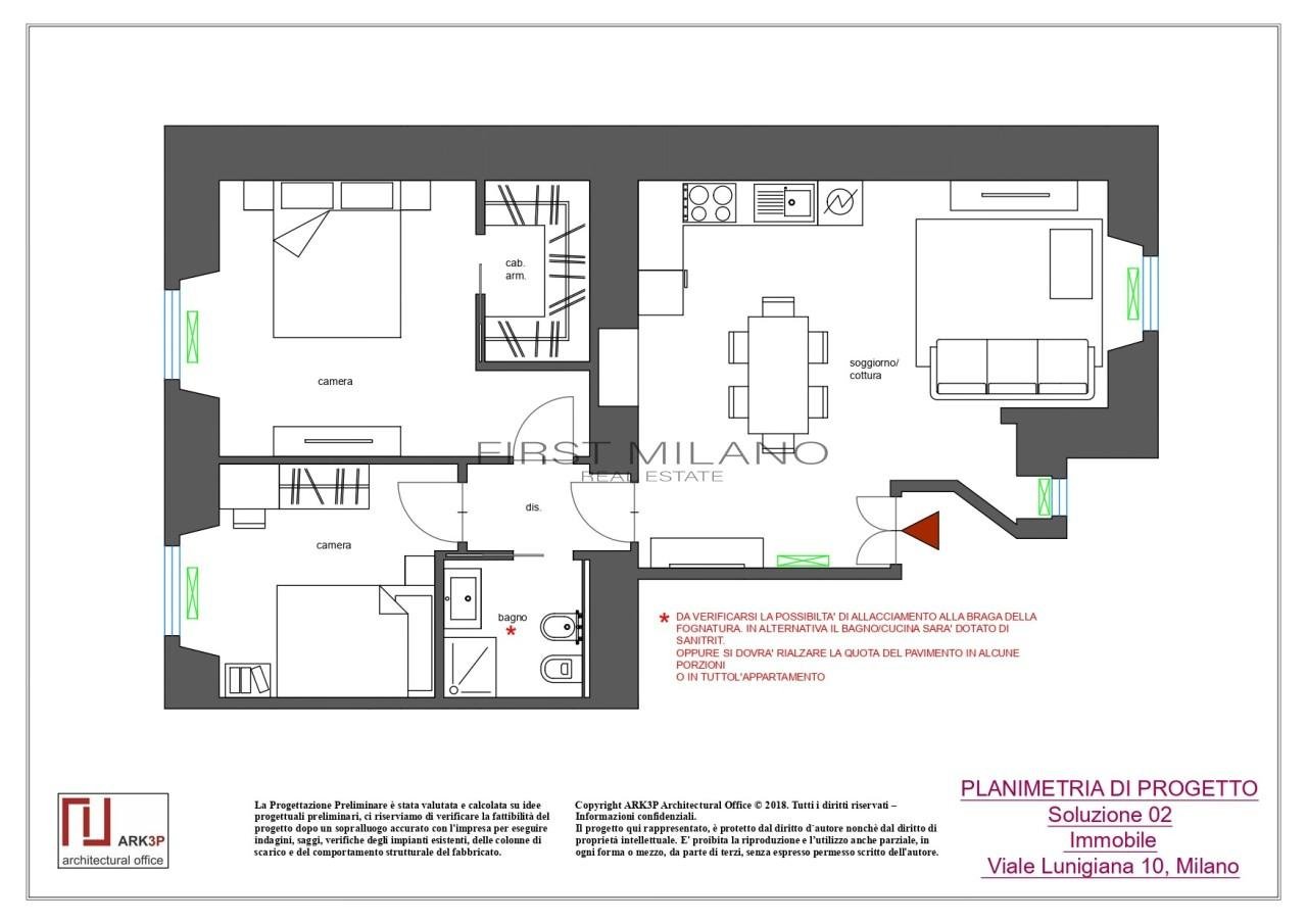 appartamento in vendita a Milano in zona Maggiolina