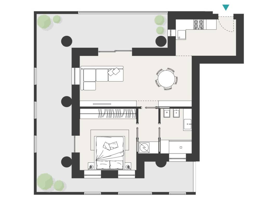 appartamento in vendita a Milano in zona Forlanini