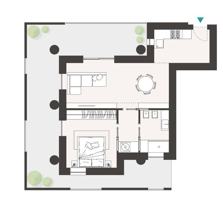 appartamento in vendita a Milano in zona Forlanini