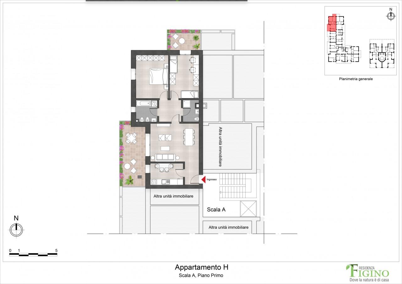 appartamento in vendita a Milano in zona Figino