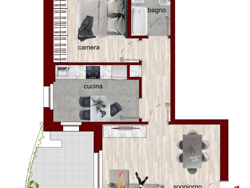 appartamento in vendita a Milano in zona Il Portello