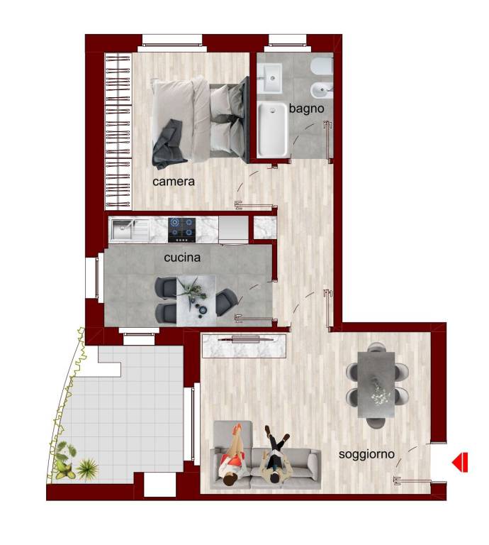 appartamento in vendita a Milano in zona Il Portello