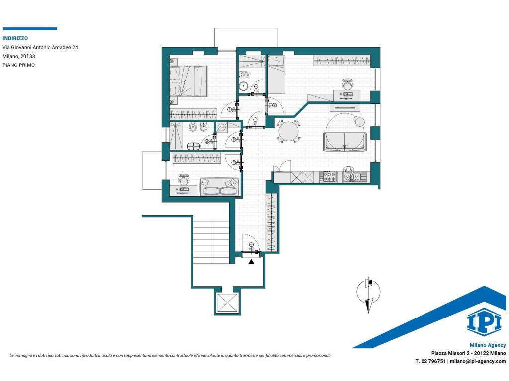appartamento in vendita a Milano in zona Città Studi