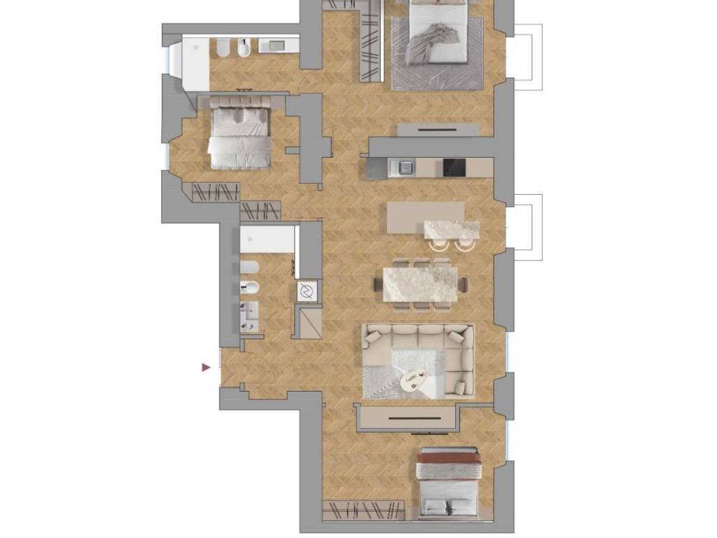 appartamento in vendita a Milano in zona Guastalla