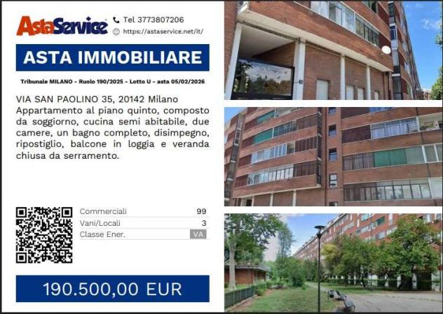 appartamento in vendita a Milano