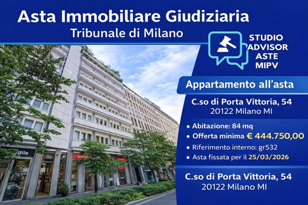 appartamento in vendita a Milano in zona Porta Vittoria