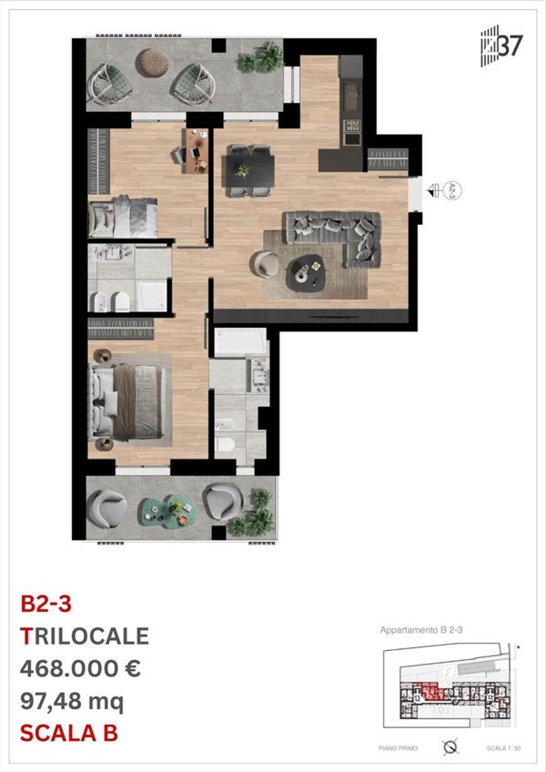 appartamento in vendita a Milano in zona Solari