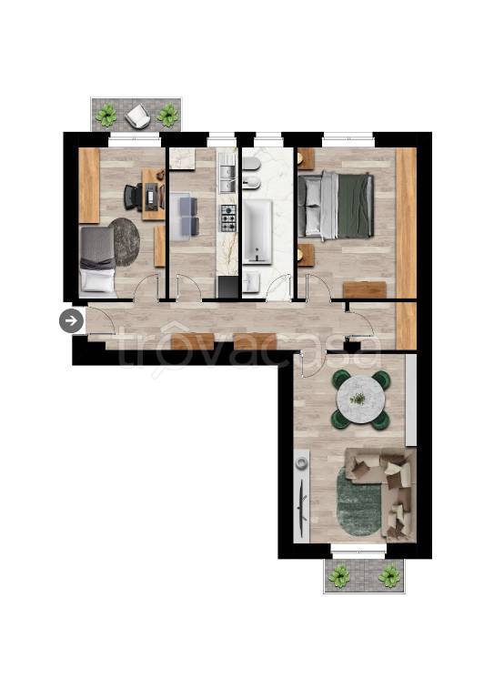 appartamento in vendita a Milano in zona Prato Centenaro