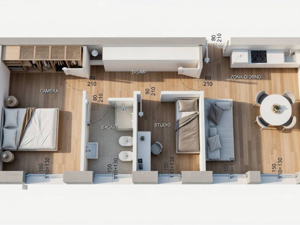 appartamento in vendita a Milano in zona Adriano