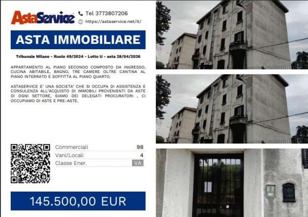 appartamento in vendita a Milano in zona Rogoredo