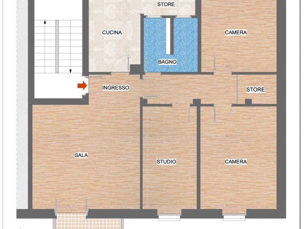 appartamento in vendita a Milano in zona Forlanini