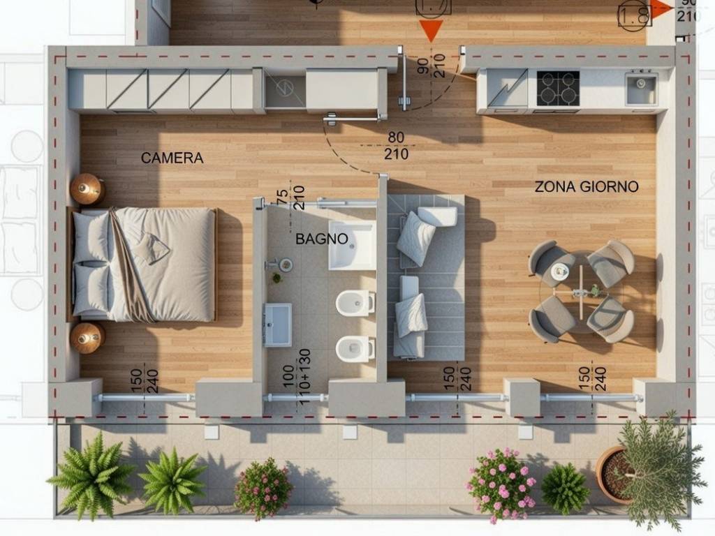 appartamento in vendita a Milano in zona Cascina Merlata