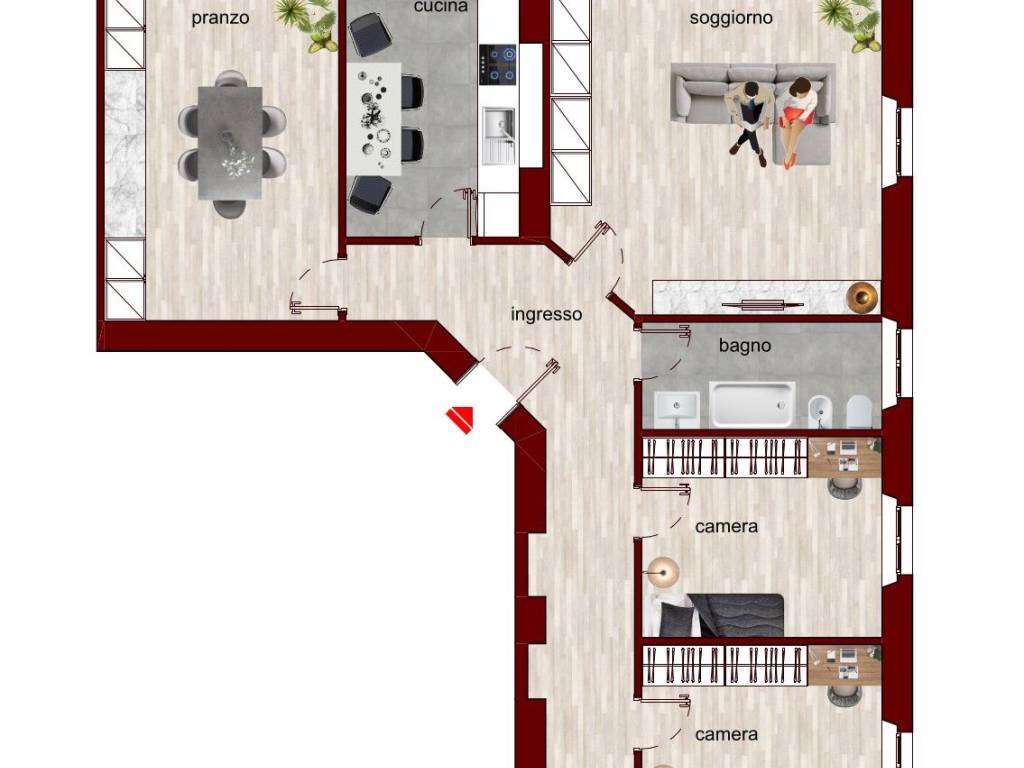 appartamento in vendita a Milano in zona Città Studi