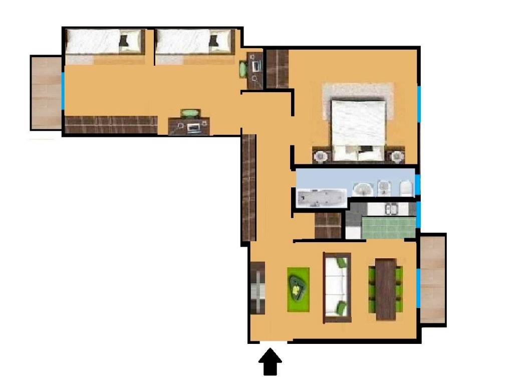 appartamento in vendita a Milano in zona Baggio