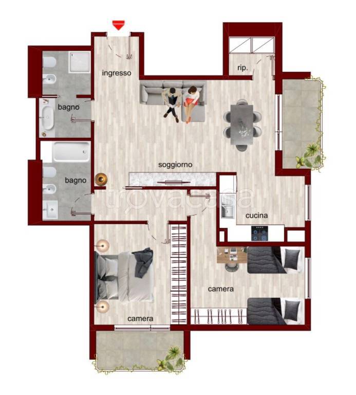 appartamento in vendita a Milano in zona Vialba