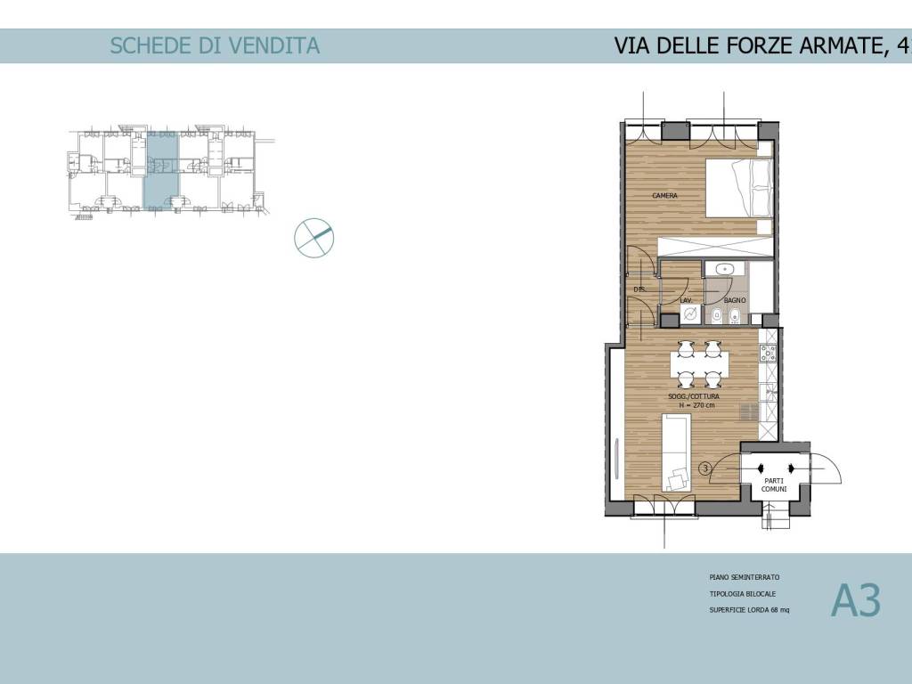 appartamento in vendita a Milano in zona Città Studi