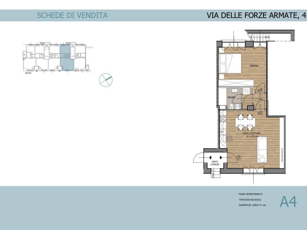 appartamento in vendita a Milano in zona Città Studi