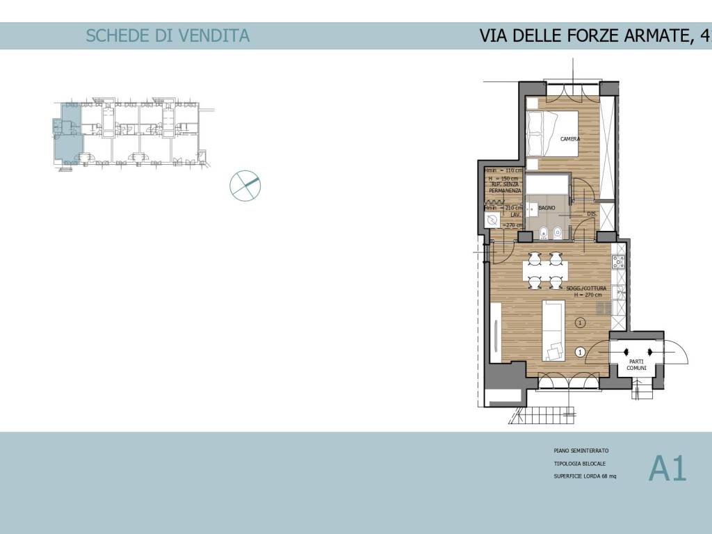 appartamento in vendita a Milano in zona Città Studi