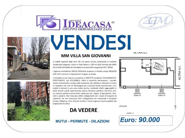 negozio in vendita a Milano in zona Turro