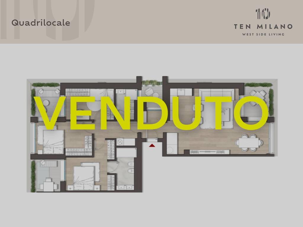 appartamento in vendita a Milano in zona Baggio